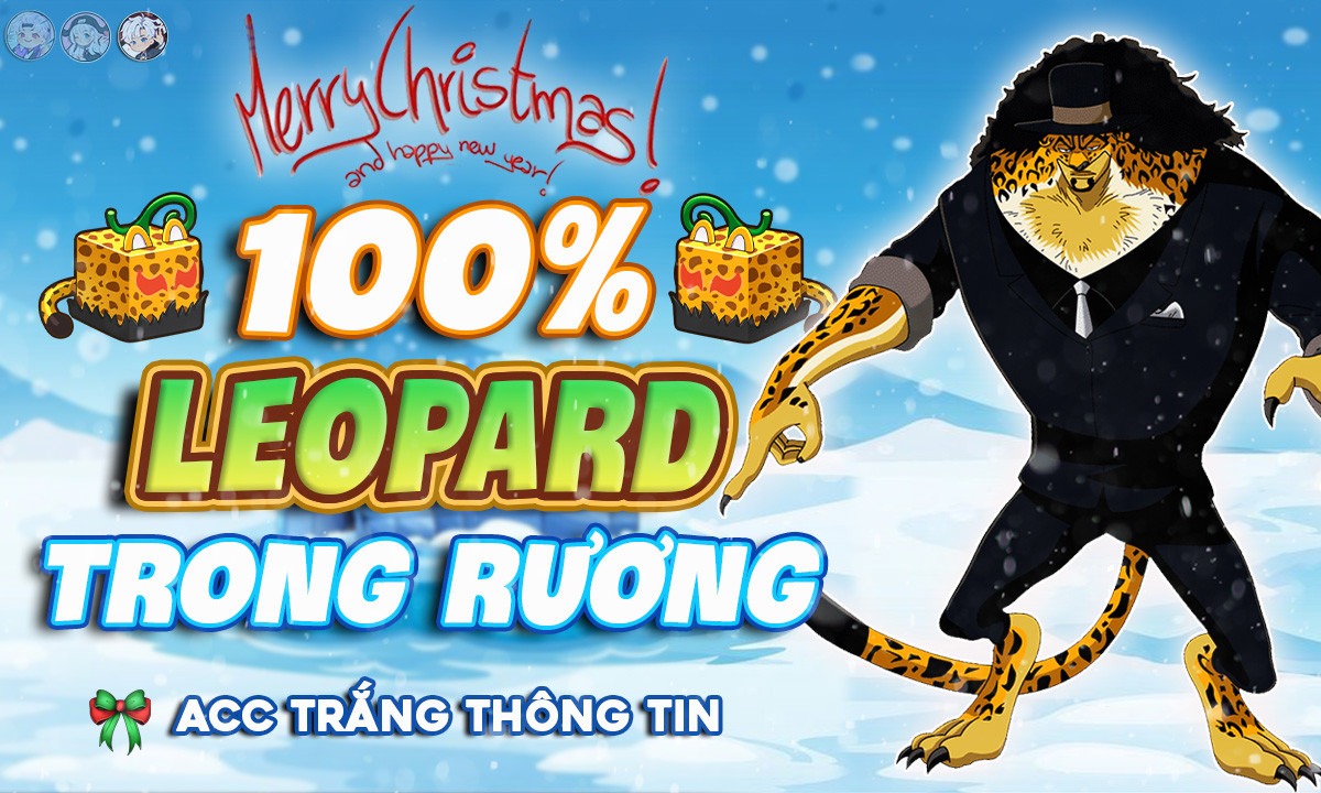 Acc 100% Leopard Rương - God Human