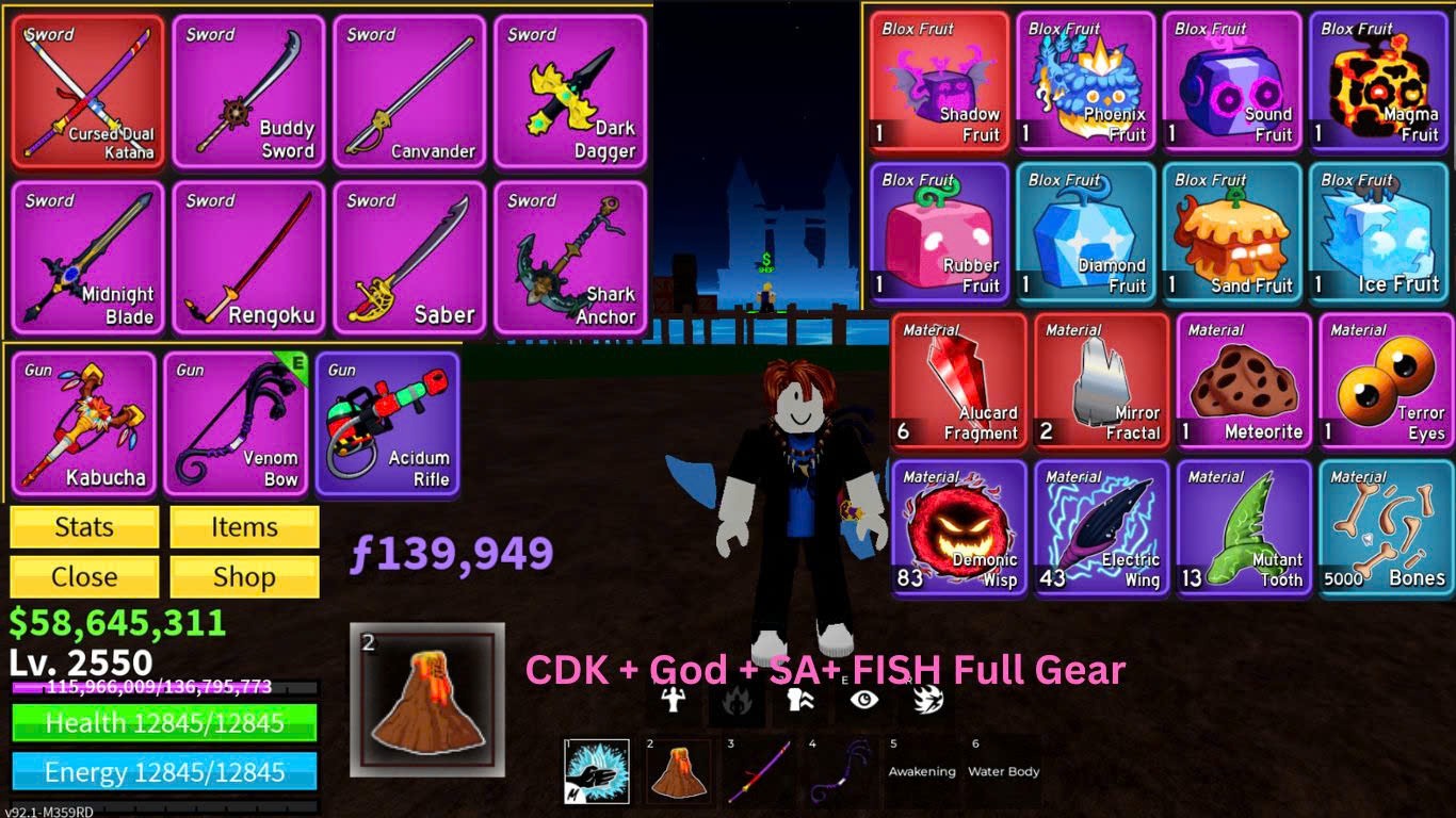 CDK + God + SA+ FISH Full Gear