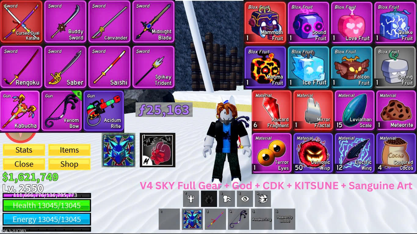 V4 SKY Full Gear + God + CDK
