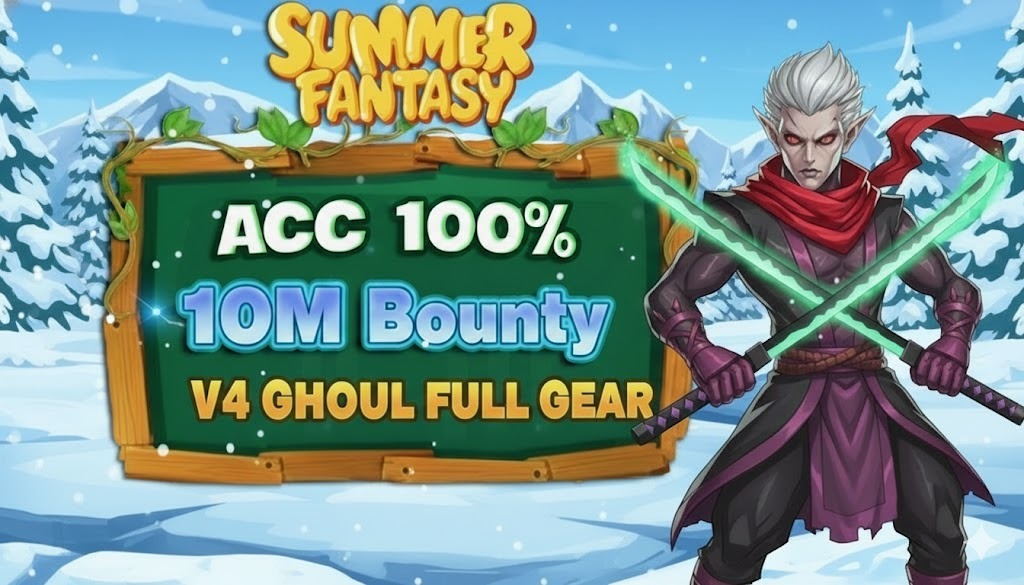 GOD + CDK + V4 GHOUL FULL GEAR + 10M BOUNTY